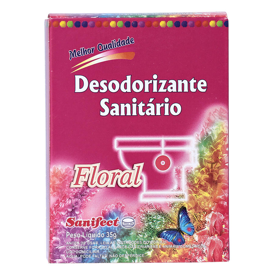 PASTILHA SANIFECT FLORAL 35G SANILAR