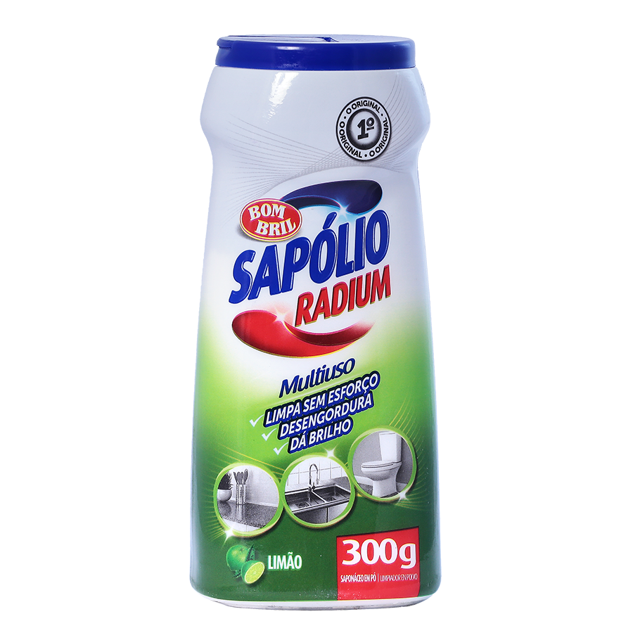 SAPOLEO RODIUM EM PÓ LIMÃO 300 G