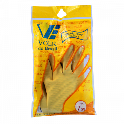 LUVA VERNIZ SILVER VOLK AMARELA P