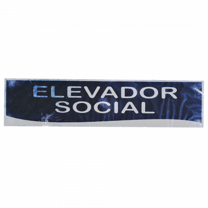 PLACA PRATA 26 X 6 ELEVADOR SOCIAL
