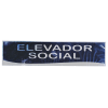 PLACA PRATA 26 X 6 ELEVADOR SOCIAL